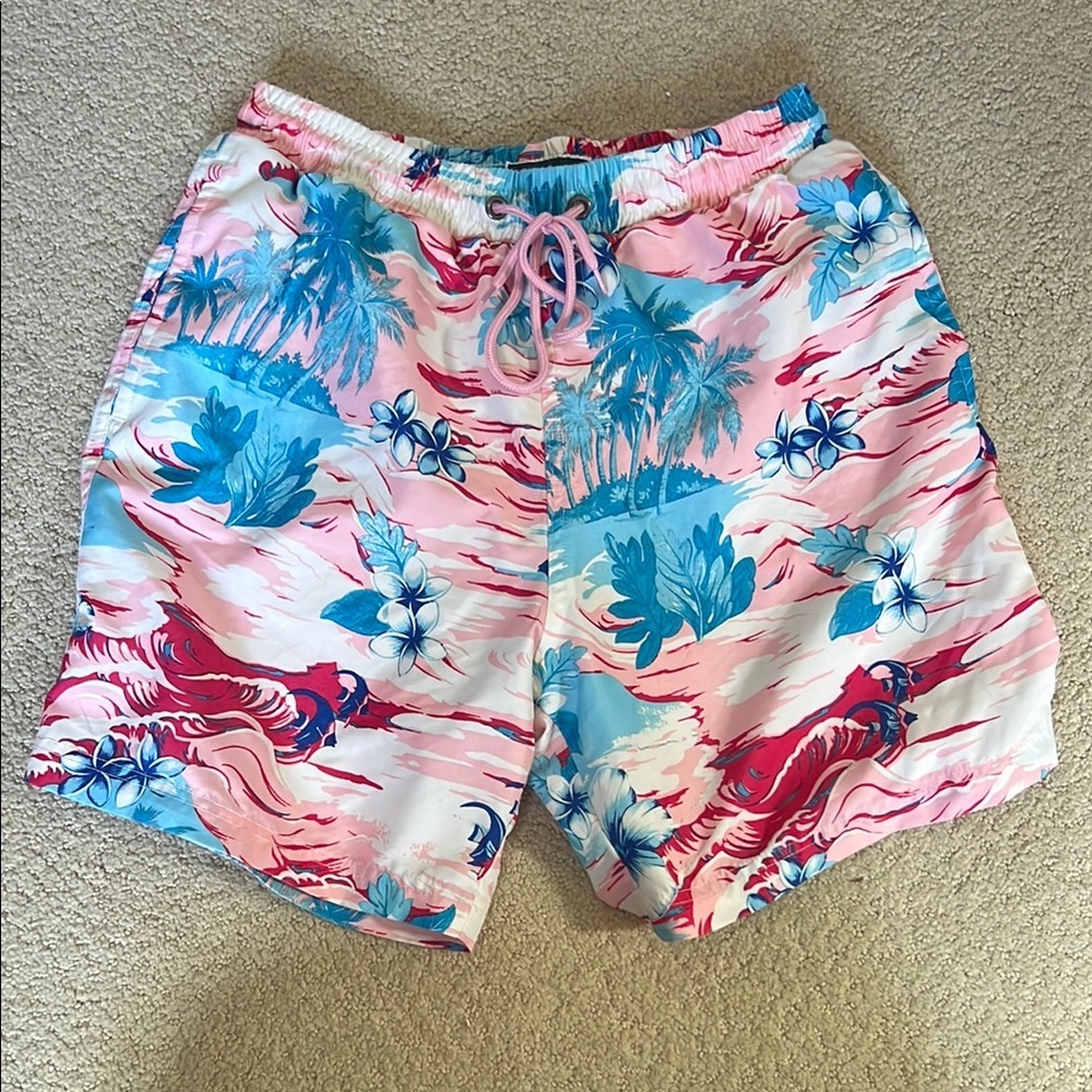 Tropical Print Swim Shorts